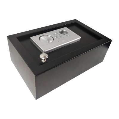 fingerprint lock safe box home hotel inside drawer pistol gun car safe with top opening in car